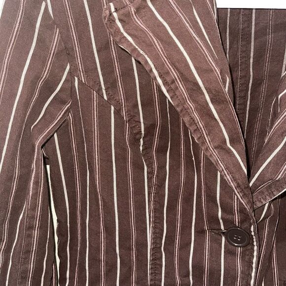 SO Brown Striped Blazer -‎ Junior’s Size Large - Picture 2 of 10